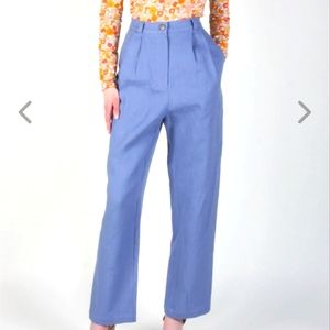 Birds of North America Pleated Linen Pant